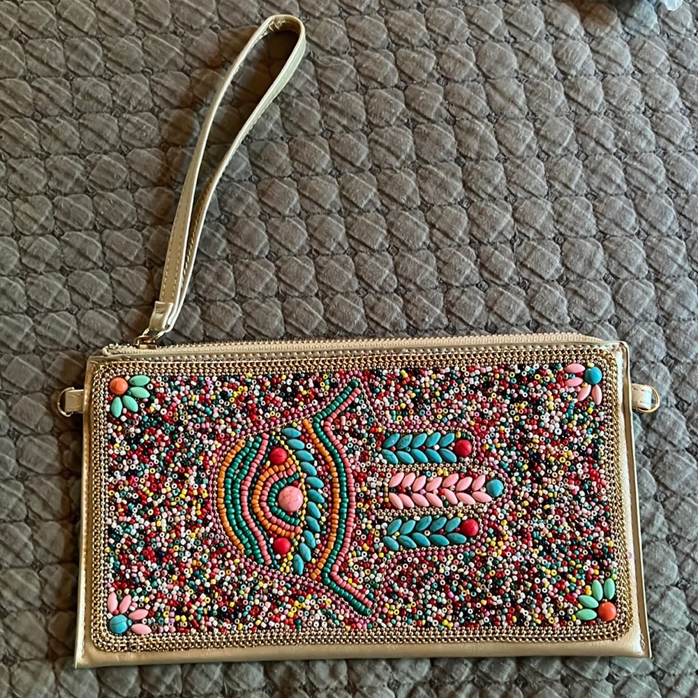 Gorgeous Beaded Hamsa 🪬 Clutch